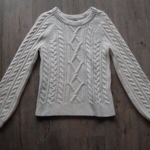 Abercrombie and Fitch S White Fishermans Style Sweater Rory Gilmore Fall